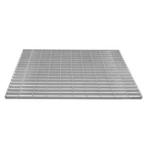 Verzinkter Gitterrost, 1000x600mm, aus robustem Stahl für hohe Belastungen im Baubereich.