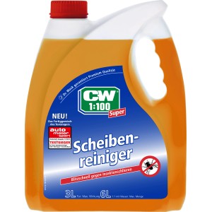 Dr. Wack CW1:100 Scheibenreiniger Fertiggemisch 3L für klare Sicht beim Autofahren.
