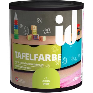Dose grüne id Tafelfarbe für Wände, 500ml. Ideal zum Beschriften und Bemalen.