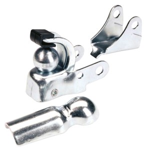 Prophete Fahrradanhänger-Kupplung zur Befestigung am Sattelklemmbolzen.