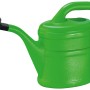 Grüne Geli Gießkanne (ca. 2 l) aus Kunststoff mit schwarzer Brause.