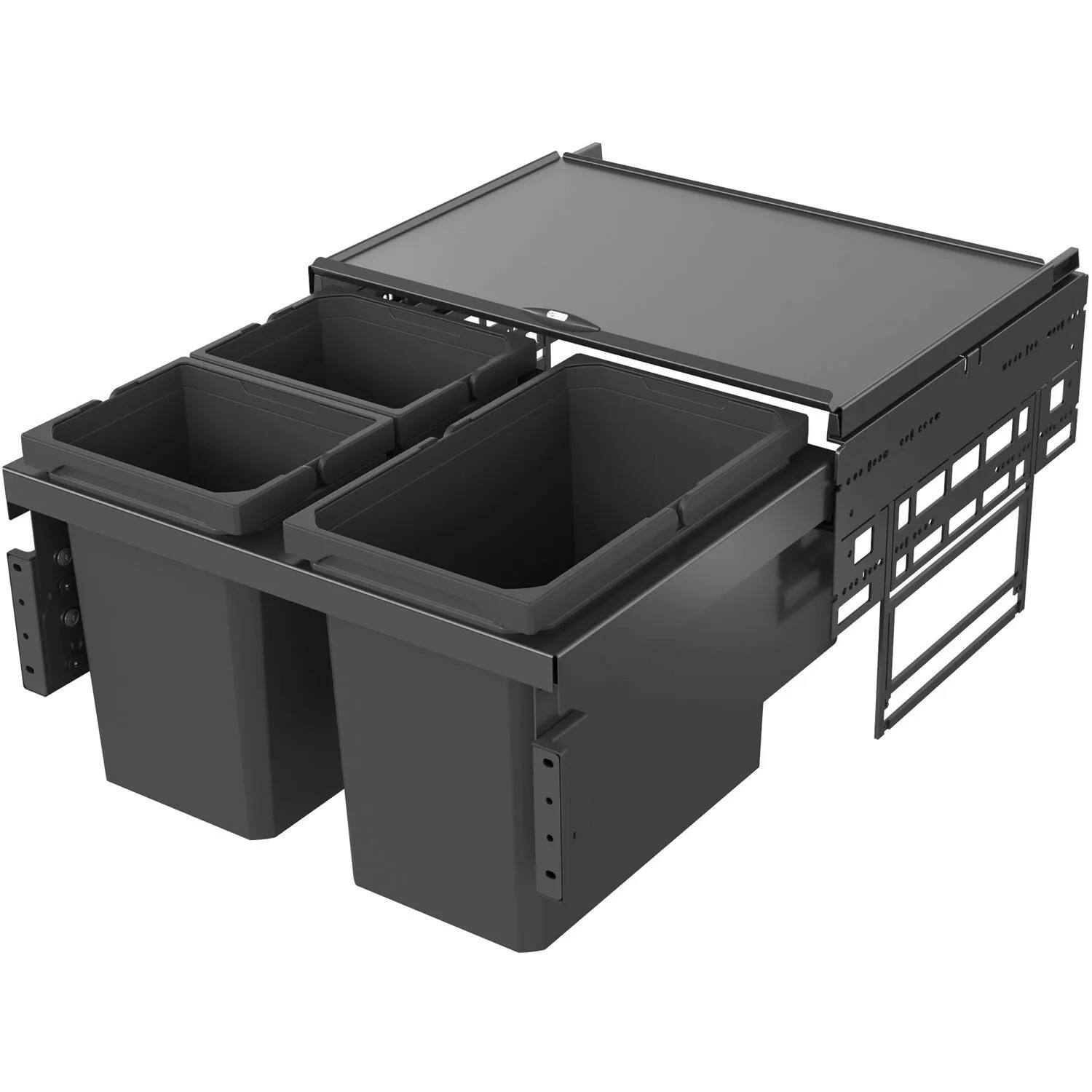 Vauth-Sagel Abfalltrennsystem Envi Space Korpusbreite 600 mm 2x10, 1x22, Lava