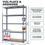 KARAT Schwerlastregal Lakota 2er Set Traglast bis 875 kg Grau 200 x 120 x 60 cm_7