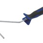 LUX Farbroller-Bügel mit 2K-Softgriff, schwarz-blau, 10 cm Bügelbreite.