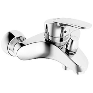 Hansa HANSAMIX Wannenarmatur in Chrom, Einhebelmischer für die Wandmontage.