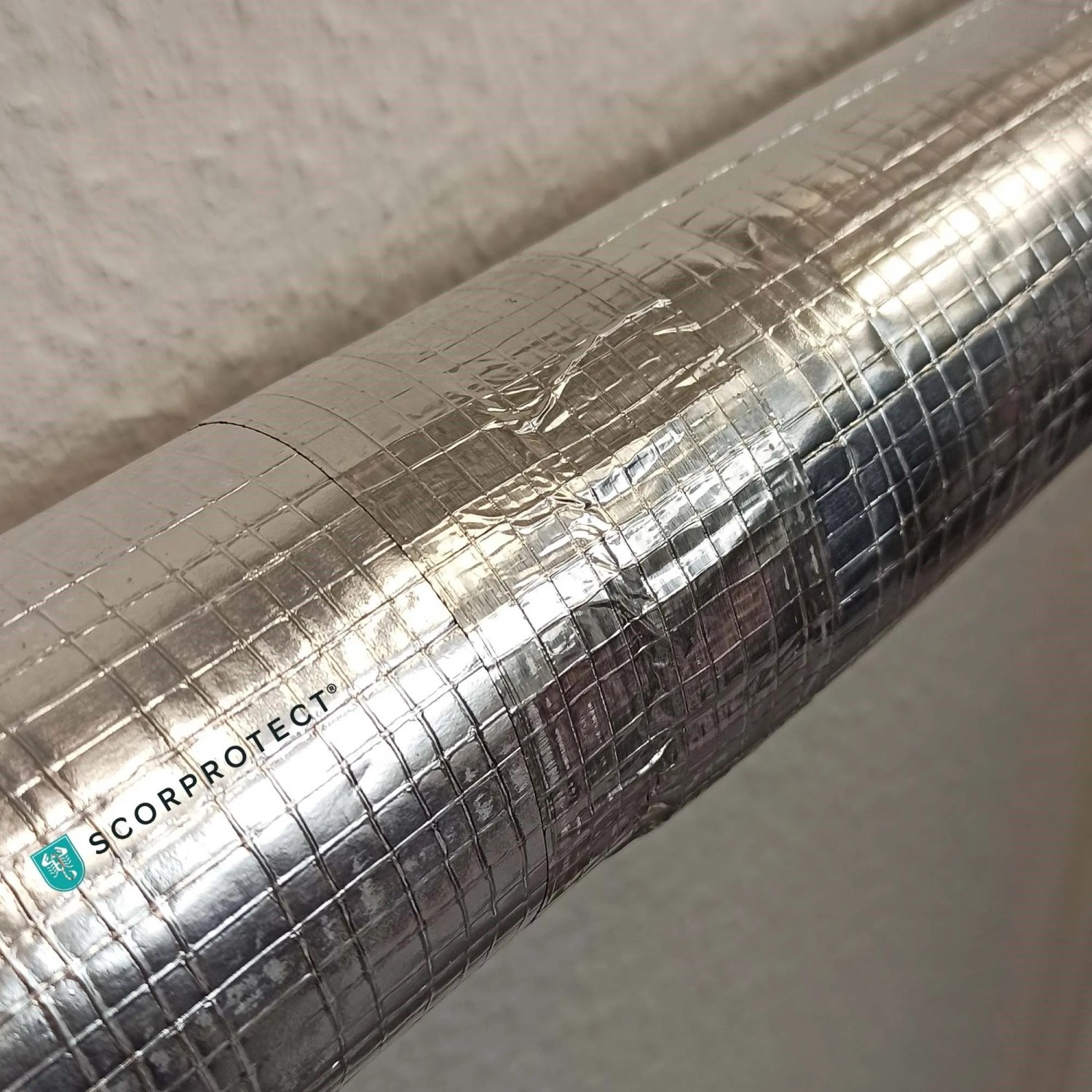 Scorprotect Alu Klebeband mit Glasgelege für Rohrisolierung, 48mm x 50m.