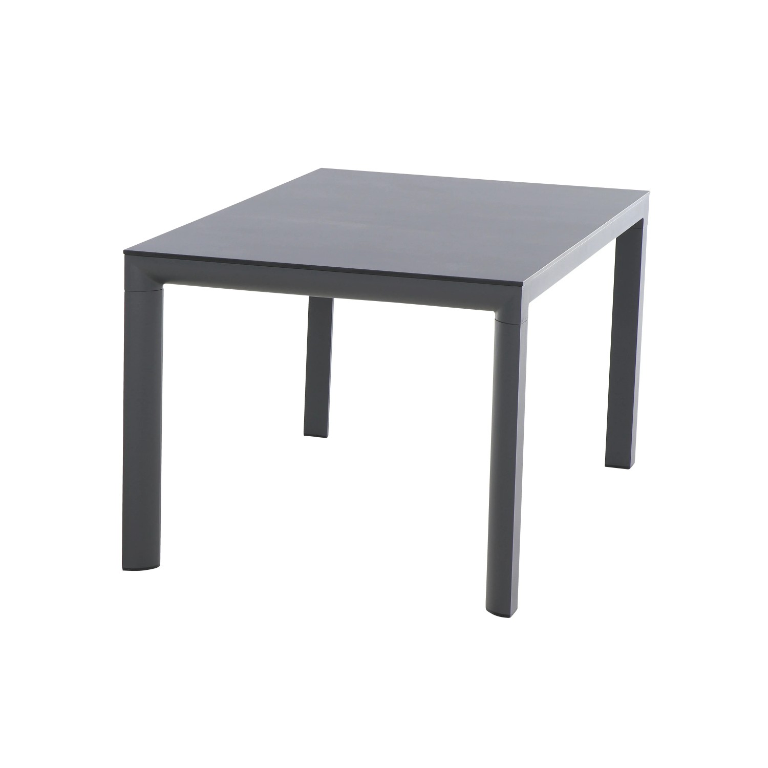 Rechteckiger, grauer Siena Garden Gartentisch Silva aus Ferrostone, 90x160 cm.