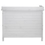 PROREGAL Gartenschrank Mit Arbeitsplatte 86x104x52cm Outdoor Tanne Holz Weiß_7