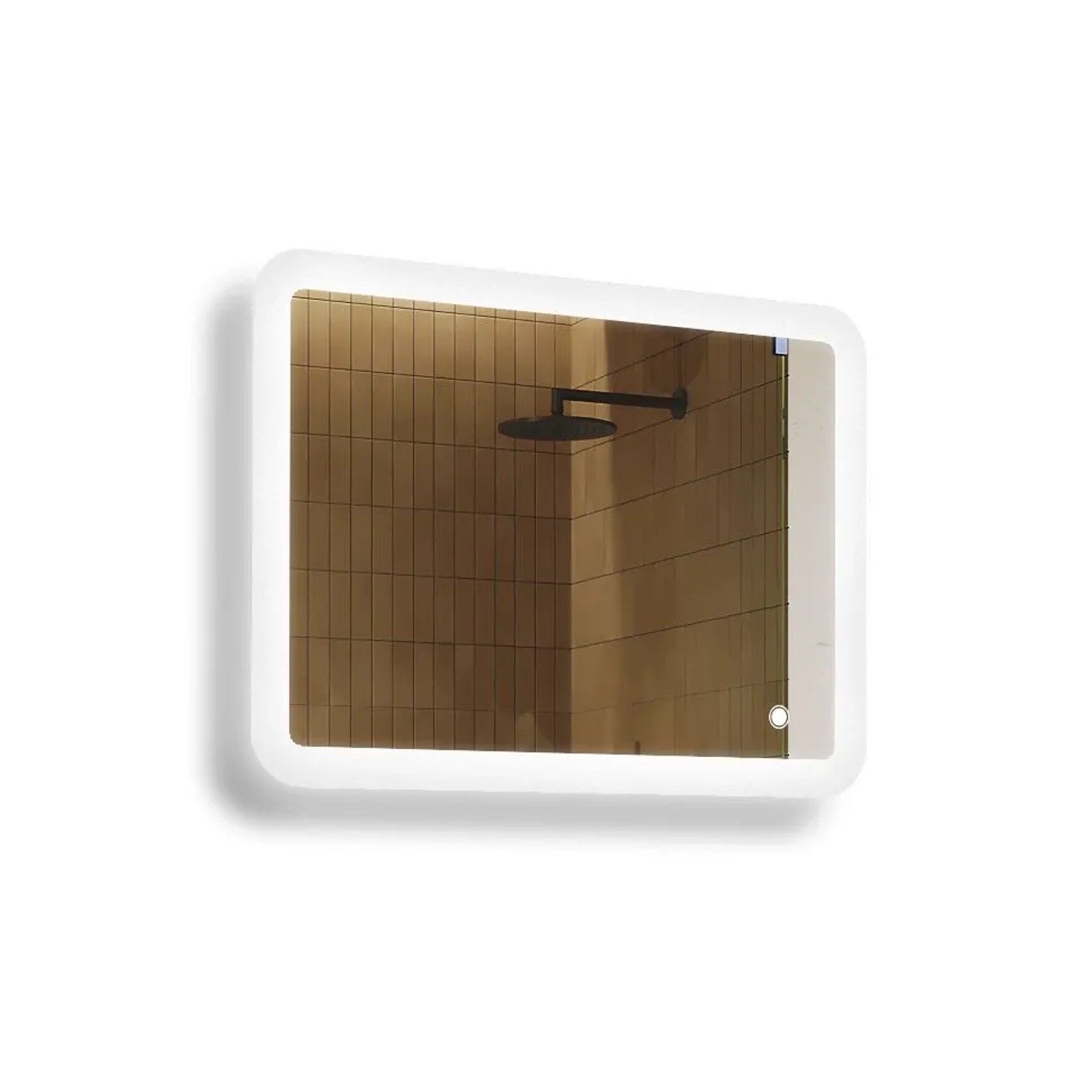 Artforma LED Badspiegel Rechteckig 80x60 cm mit Beleuchtung Touch Dual LED Rahmenlos IP20 M068