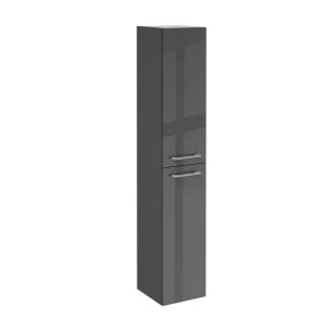 Fackelmann Badmöbel Hochschrank B.Round 30 cm Rechts Grafit
