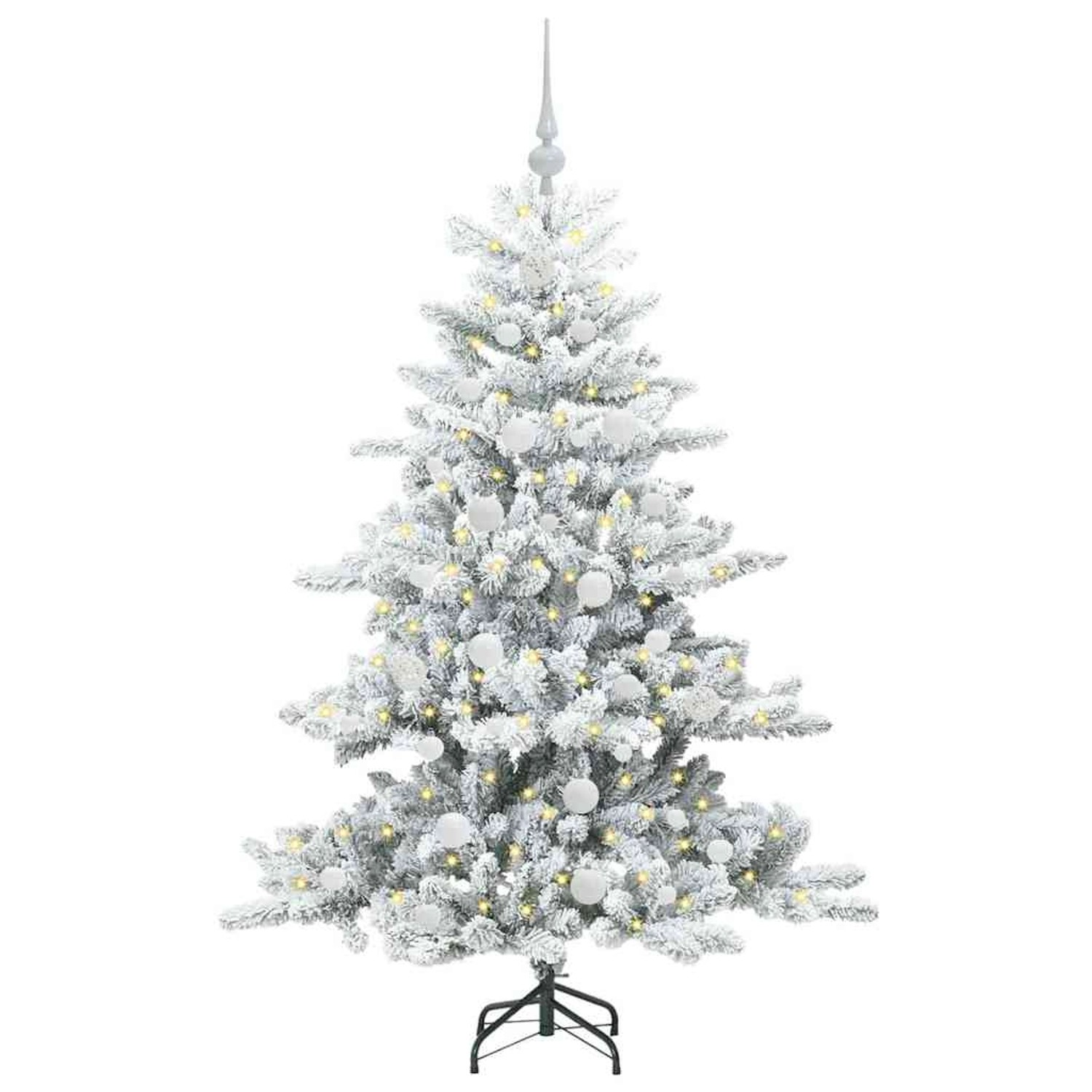 vidaXL Künstlicher Klappbarer Weihnachtsbaum mit 150 LEDs 150 cm PVC 3397708
