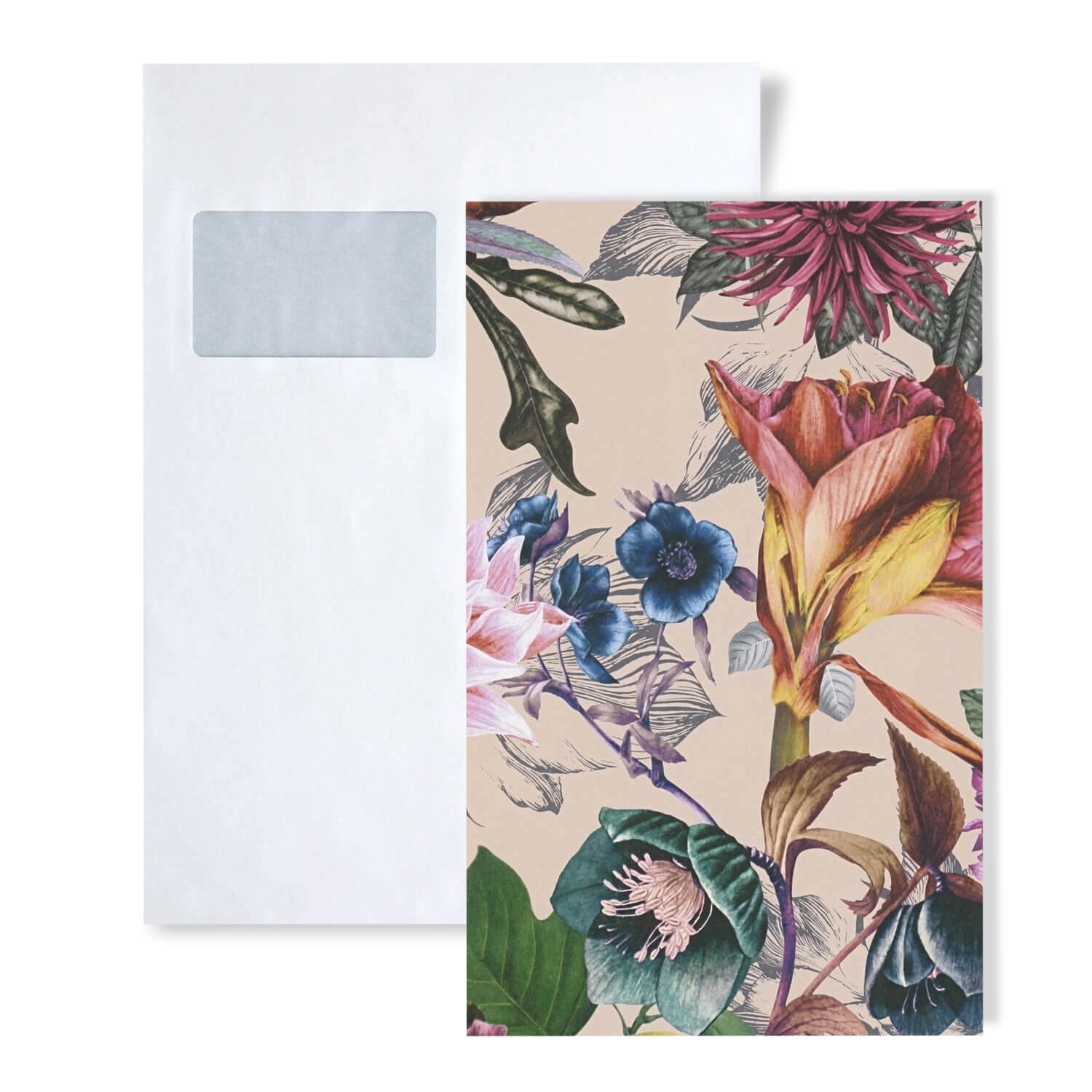 PROFHOME 1 MUSTERSTÜCK S-381755-GU DIN A4 MUSTER der Floralen Tapete günstig online kaufen