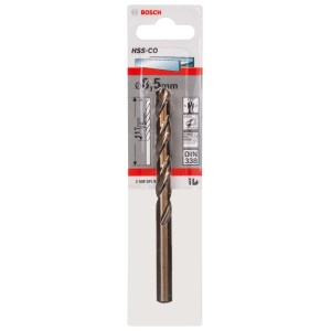 Bosch HSS-Co Metallbohrer, 8,5 mm Durchmesser, in Verpackung. Spiralbohrer für Stahl, Edelstahl und Gusseisen.