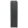 Zusammengeklappte Beautissu Comfort Klappmatratze 195x120x7cm in Anthrazit mit Tragegriff.