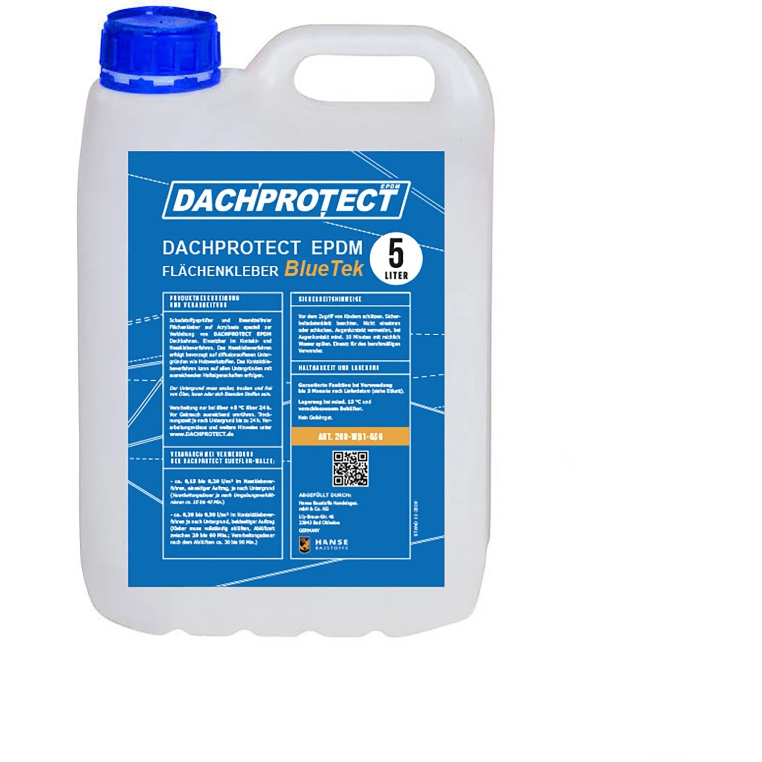 Dachprotect EPDM Flächenkleber BlueTek 5 Liter