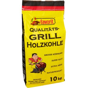 Gelber Sack Favorit Grill-Holzkohle 10kg FSC® für optimales Grillen.