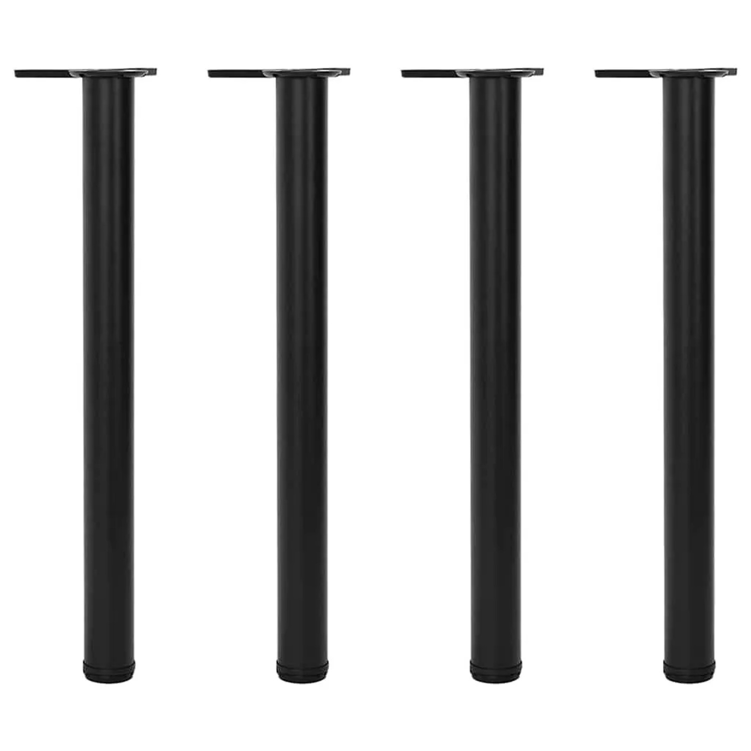 vidaXL 4x Höhenverstellbares Tischbein Schwarz 710 mm 242139