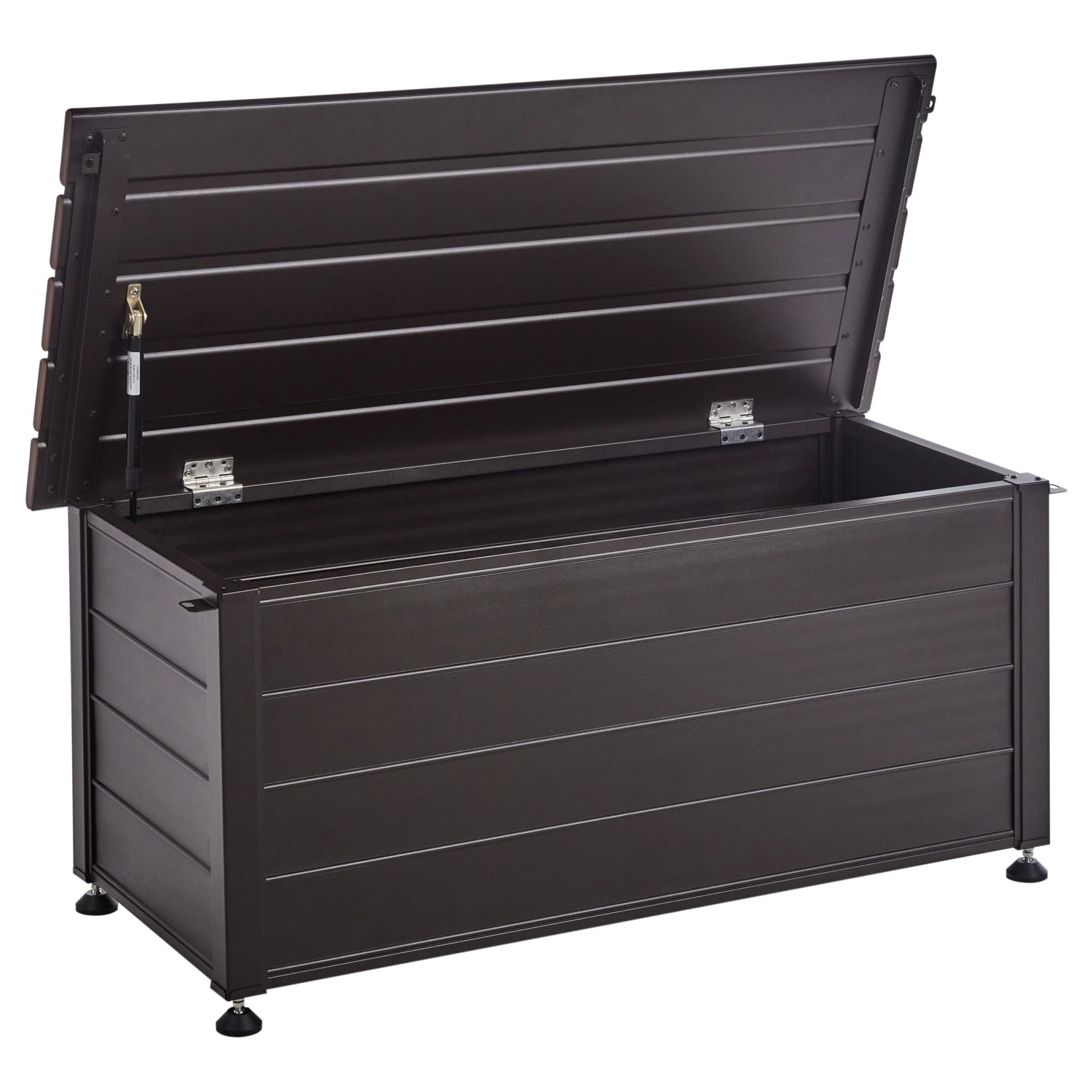 Beliani Truhe CAMPALTO Dunkelbraun 50x113x52
