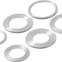 LUX Reduzierring-Set Groß, 6-teilig, für Kreissägeblätter, verzinkter Stahl.