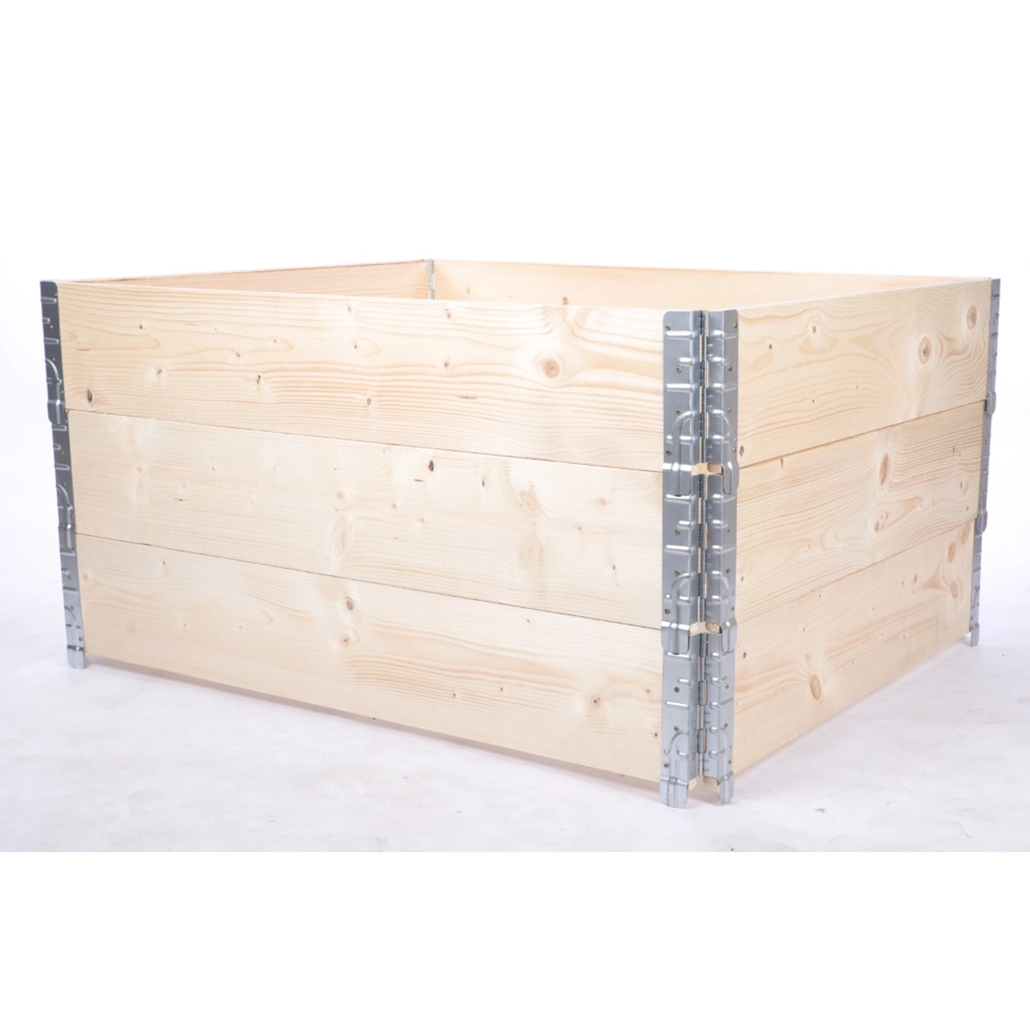 PROREGAL Hochbeetkisten GrowBox HxBxT 60x120x100cm 3 Ebenen Holz Natur günstig online kaufen
