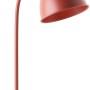 Rote Brilliant Tischleuchte Erena (52 cm) mit Holzdetails, ideal als Design-Tischlampe.