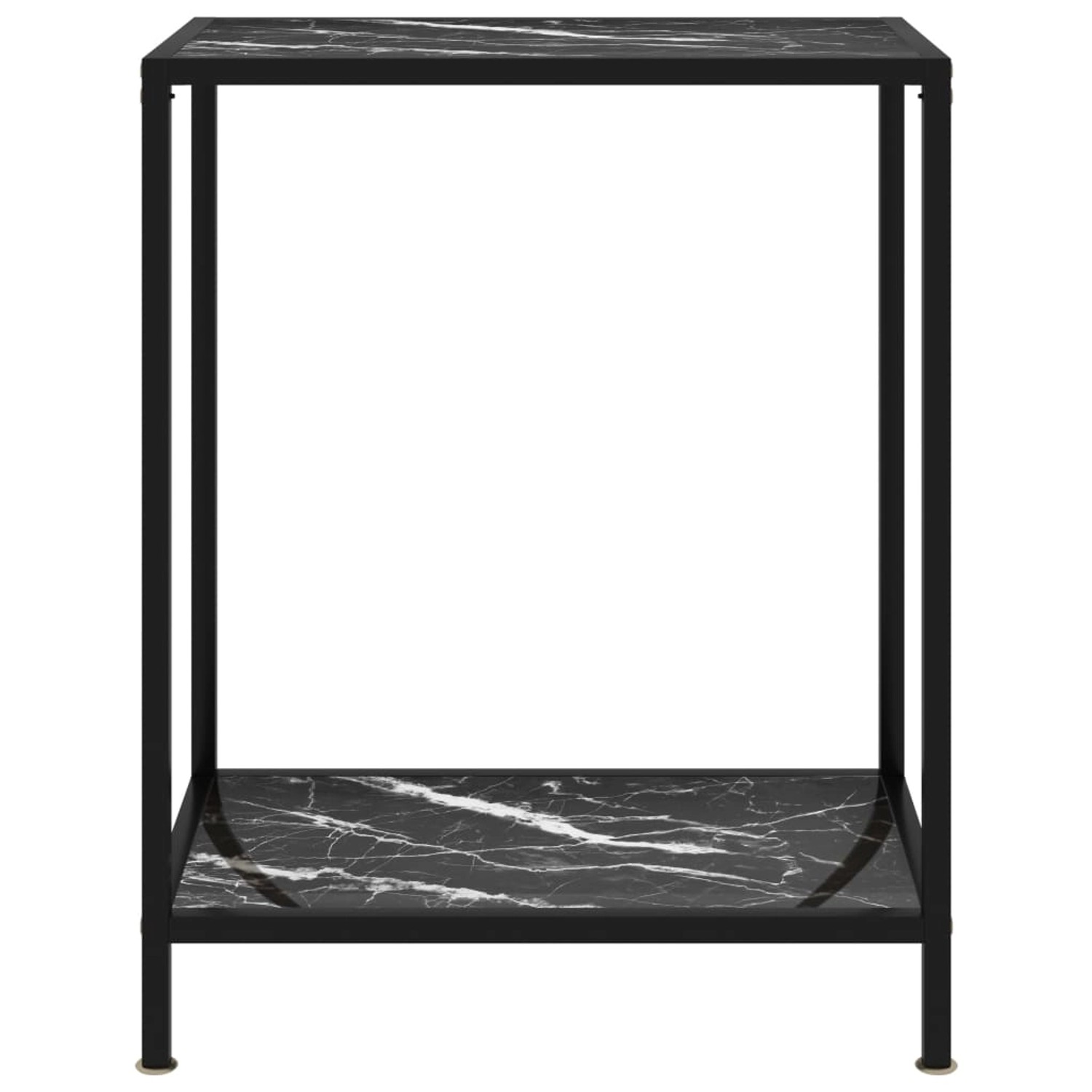 vidaXL Konsolentisch Schwarz 60x35x75 cm Hartglas Modell 4 günstig online kaufen