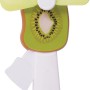 Mini-Handventilator im Kiwi-Design, ein fruchtiger Geschenkartikel für heiße Tage.