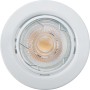 Weißer LED-Einbaustrahler aus Metall, 3er Set. Deckeneinbauleuchte für Innenräume.