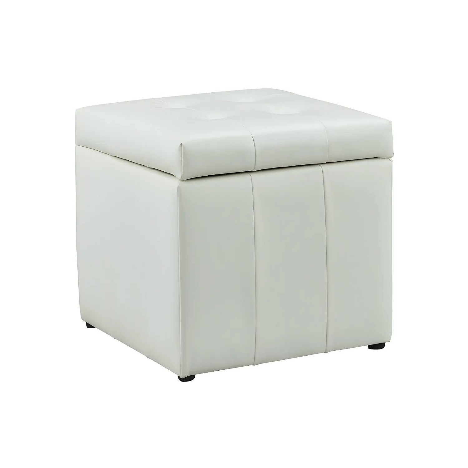 Vente-unique Sitzhocker Serafino Weiß 49 cm