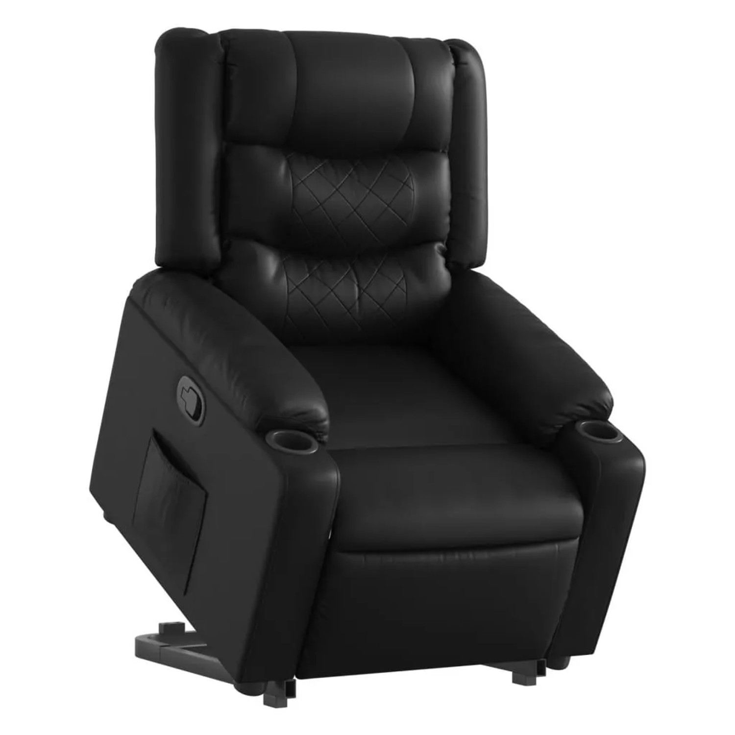 vidaXL Relaxsessel mit Aufstehhilfe Schwarz Kunstleder 3206551 günstig online kaufen