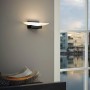 Moderne Eglo LED Wandleuchte Metrass, schwarz satiniert, 5,6W, warmweißes Licht.