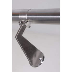 Edelstahl Handlaufkonsole V2A mit Schelle (Ø 40 mm) für Treppen & Geländer.
