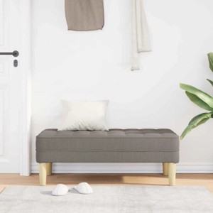 vidaXL Bank Taupe 113 x 57 x 39 cm Stoff 42001940