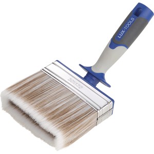 LUX Flächenstreicher Lasur 120 mm mit Tank, Pinsel für Lasurarbeiten auf großen Flächen.