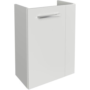 Fackelmann Waschbeckenunterschrank SBC, weiß, 44 cm breit. Badezimmerschrank mit Griff.