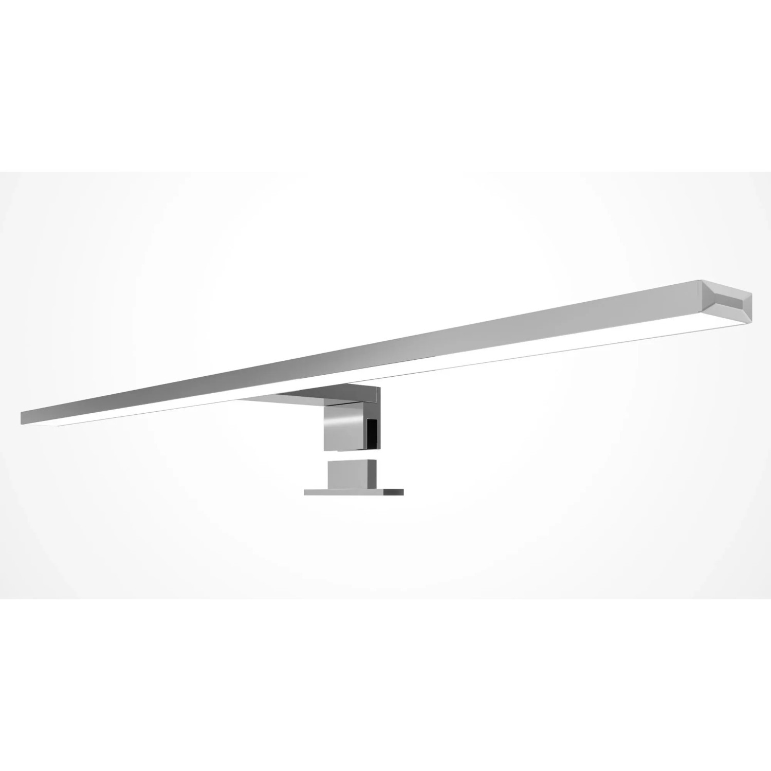 Verchromte kalb LED Badleuchte, 600mm Spiegelleuchte mit warmweißem Licht.