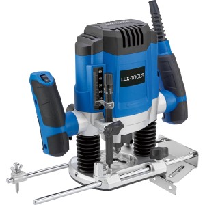 LUX Oberfräse 1200 W E-OF-1200 für präzise Fräsarbeiten in Holz und anderen Materialien.