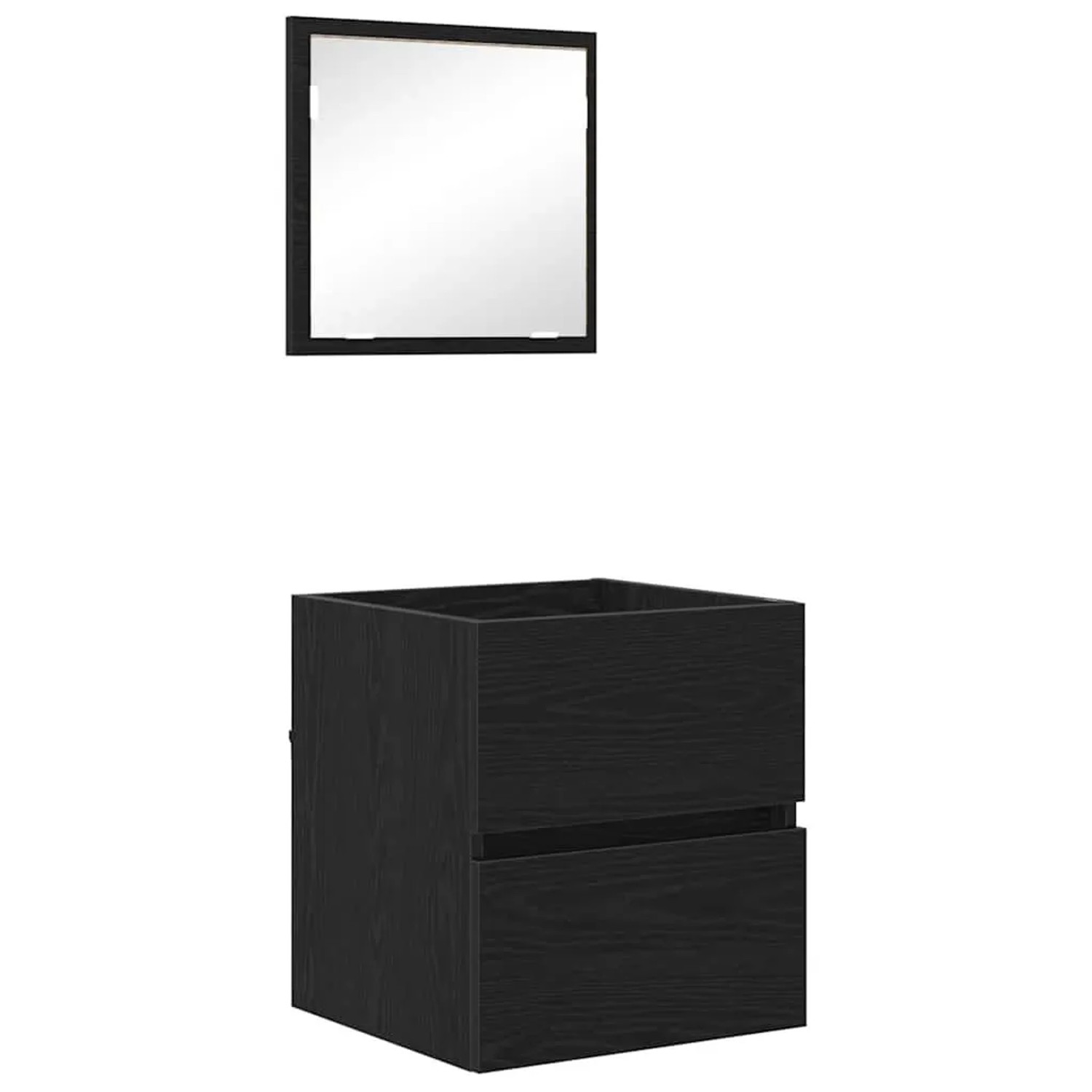 vidaXL Badezimmerschrank Schwarz Eichen-Optik 41 x 38,5 x 45 cm 875702 günstig online kaufen