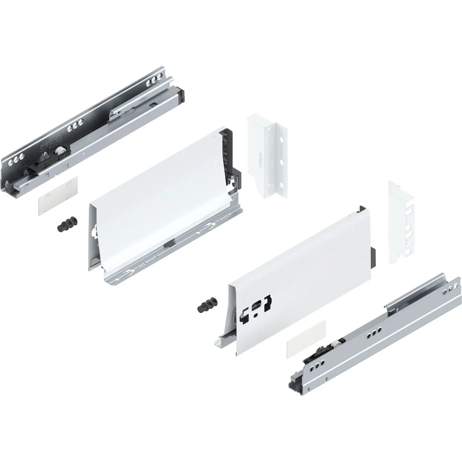 Blum Tandembox antaro K Vollauszug Blumotion 270 mm 30 kg Seidenweiß 1 Paar