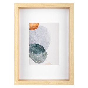 walther design Shape 3D Holzrahmen Birke 21x29,7cm mit Passepartout für Dekoartikel & Wohnaccessoires.