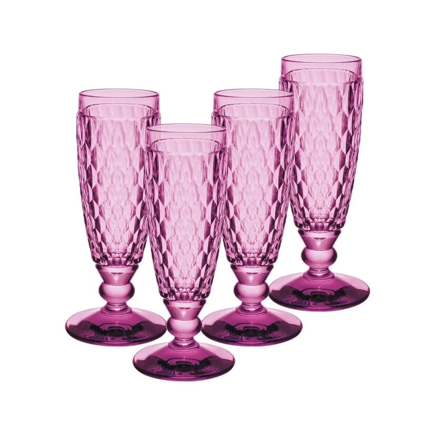 Villeroy & Boch Boston Coloured Sektglas 120 ml 4er Set Berry