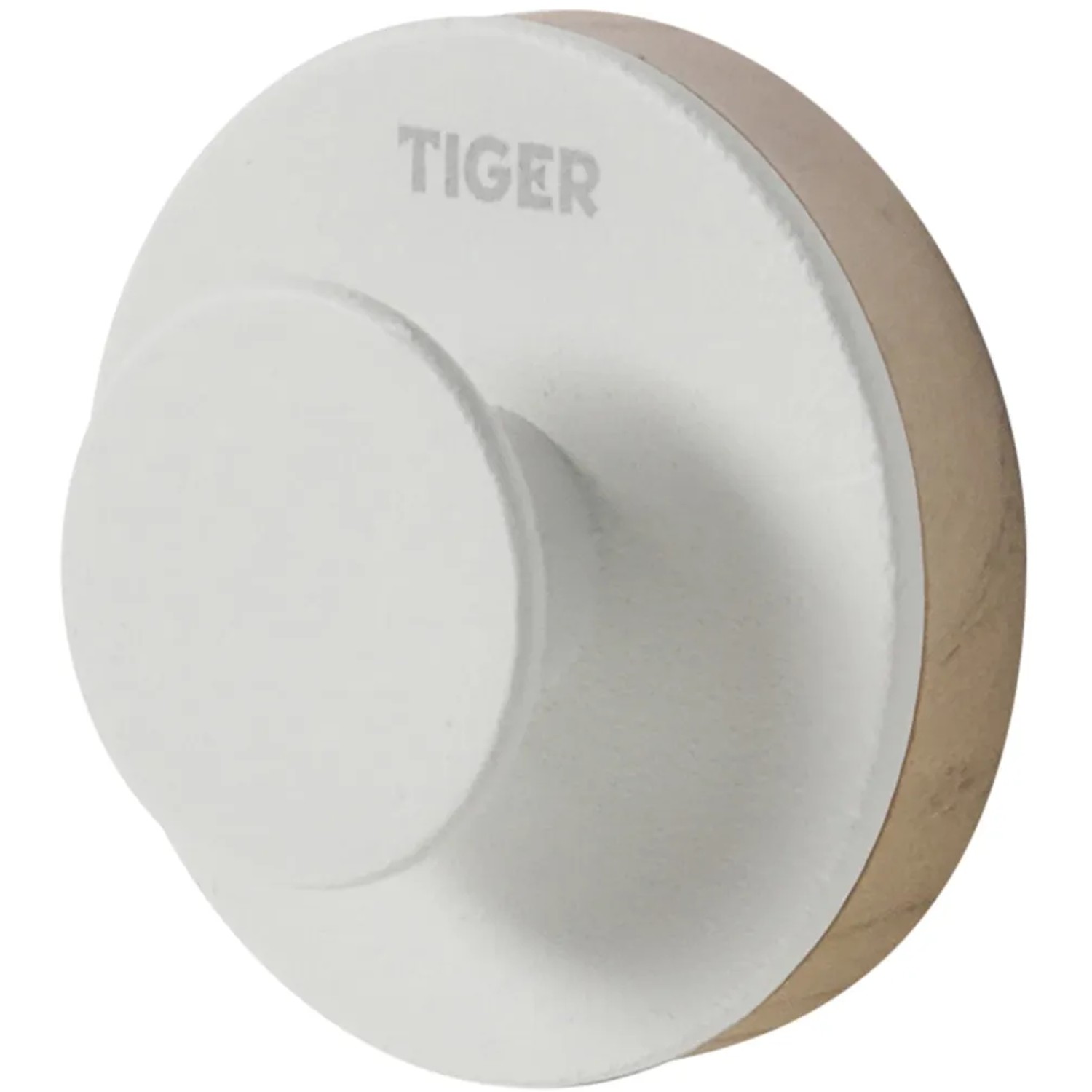 Weißer Tiger Haken Urban Klein für Bad & Küche. Skandinavisches Design, einfache Klebe-Montage.