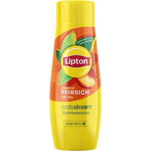 Sodastream Sirup Lipton Ice Tea Pfirsich, 440ml Flasche für bis zu 9L Erfrischungsgetränk.