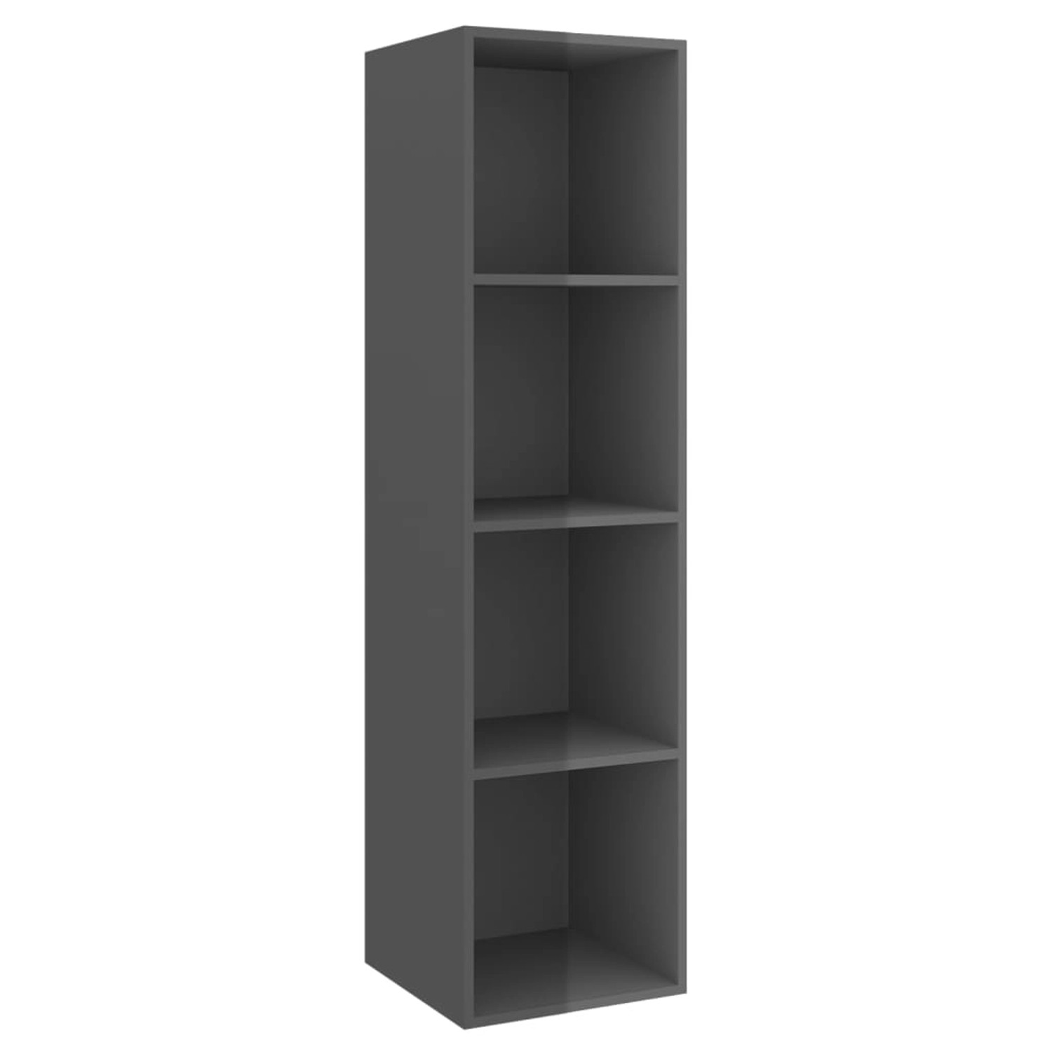 3-tlg. Tv-schrank-set Hochglanz-grau Spanplatte günstig online kaufen