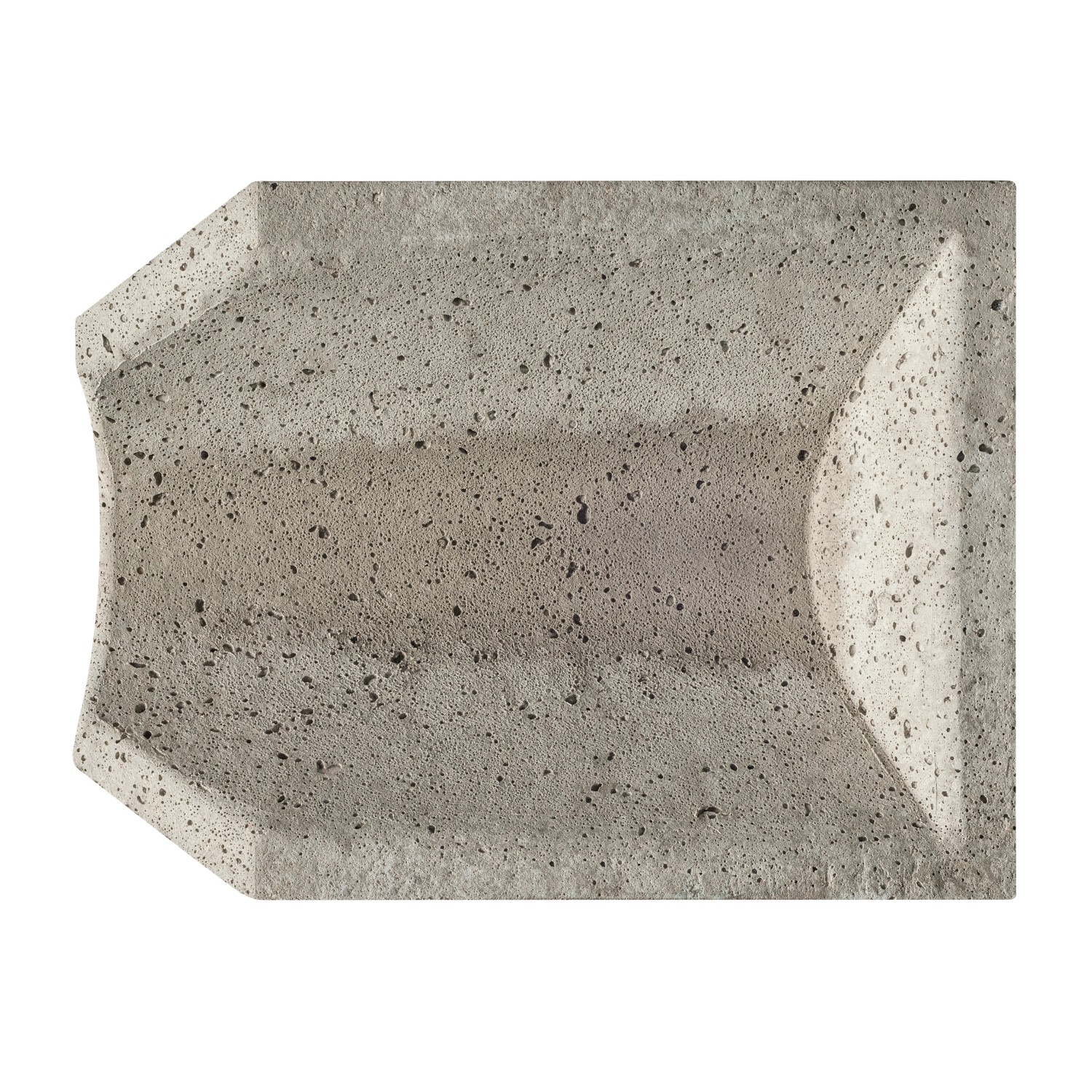 Diephaus Rania Ablaufrinne Einlaufstück, grau, aus Beton für Hof- und Wegentwässerung.