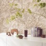 Beige Marburg Vliestapete Botanica Floral mit Blätter-Motiv.