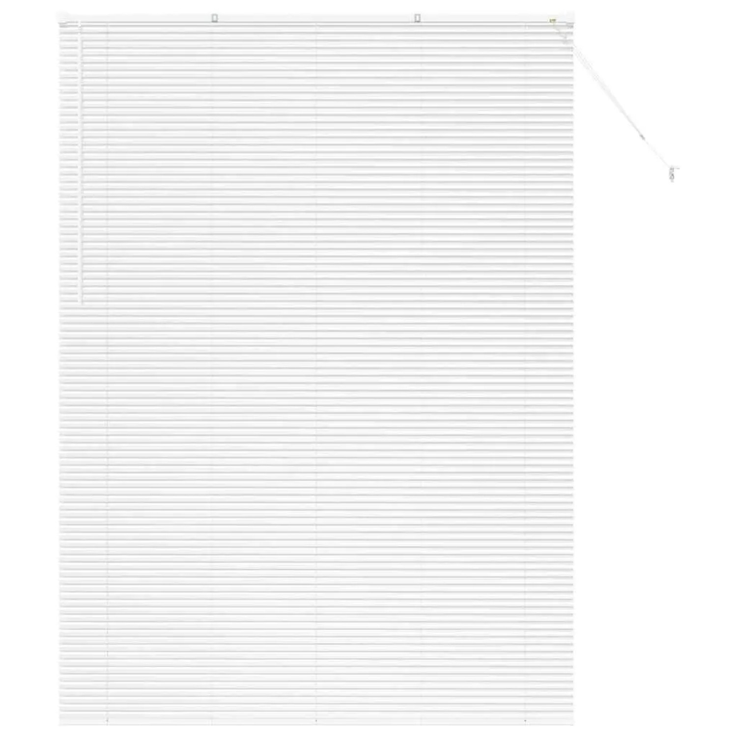 vidaXL Balkenjalousien mit Vorhängen Weiß 220 x 160 cm Aluminium 42006034 günstig online kaufen