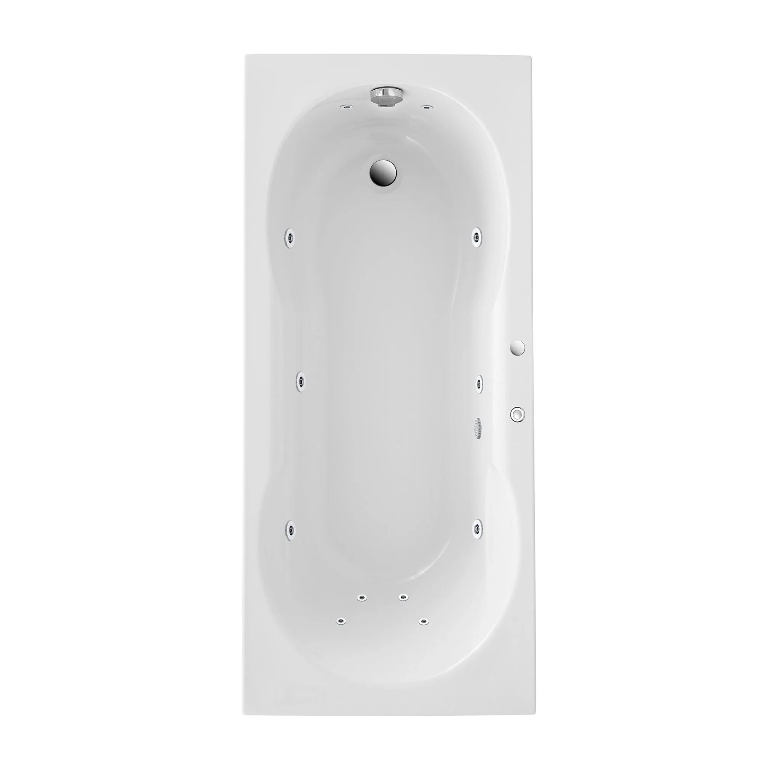 Ottofond Whirlpool Viva Komfort 170 cm x 75 cm Weiß