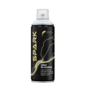 SPARK Spraydose 400ml, matte Farbe Milchglas Weiss für Innen- und Aussenbereich.