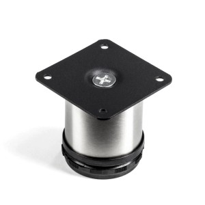 SOTECH Möbelfuß JIM Echt Edelstahl Gebürstet Ø50 mm Höhe 60 mm